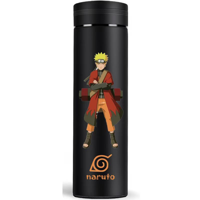 Bình Nước Giữ Nhiệt 500ml Bằng Thép Không Gỉ Họa Tiết naruto sasuke kakashi anime Dành Cho Học Sinh Nam Nữ