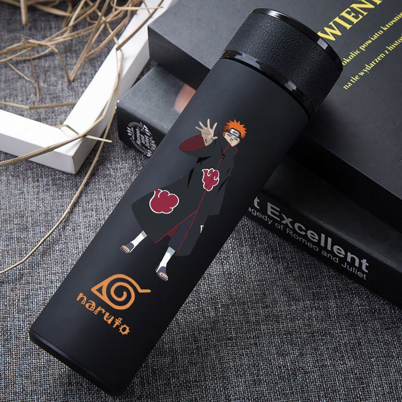 Bình Nước Giữ Nhiệt 500ml Bằng Thép Không Gỉ Họa Tiết naruto sasuke kakashi anime Dành Cho Học Sinh Nam Nữ