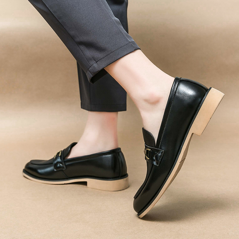 Mới Giày Lười Da Phong Cách Ý Thời Trang Cho Nam