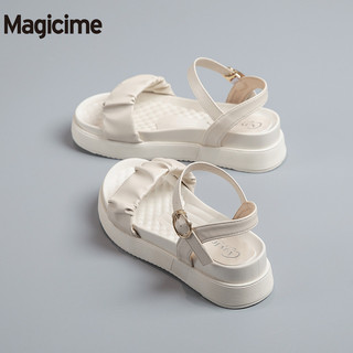 Magicime Giày Sandal Đế Dày Thời Trang Mùa Hè 2024 Dành Cho Nữ