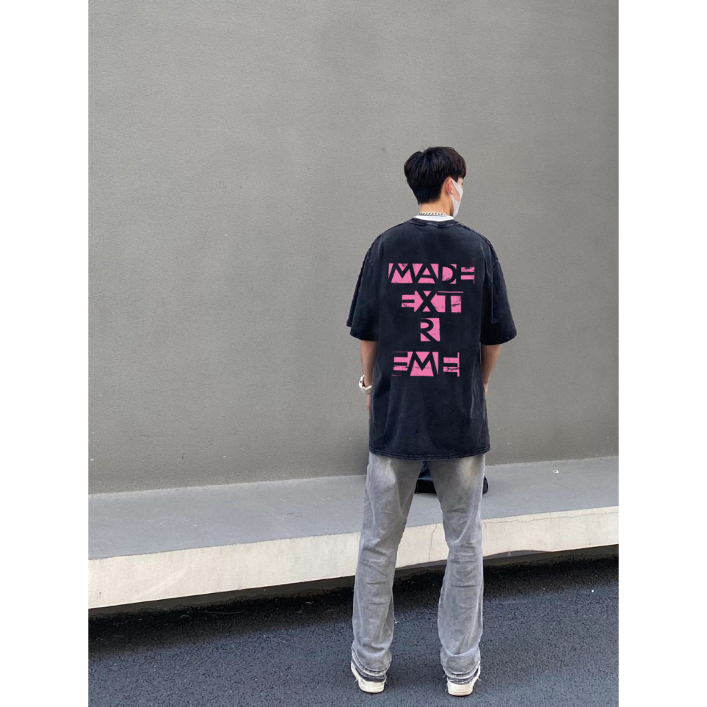 Áo Thun cotton Tay Ngắn Cổ Tròn Dáng Rộng In Hình Quả Lê Thời Trang