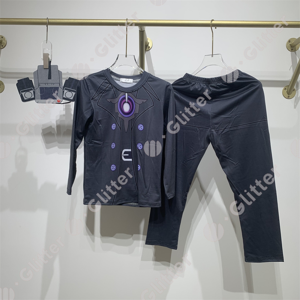 Bộ Đồ Hóa Trang toilet skibidi Cho Bé Trai Loa tv Nam Tay Dài Kèm Mặt Nạ terno halloween Kinh Dị