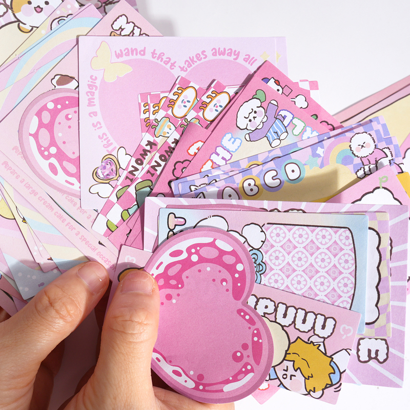 Mr. Paper 60 vé/túi Giấy ghi chú Phim hoạt hình dễ thương Biên giới thỏ Lưu ý bất thường Bàn tay DIY sáng tạo Nhật ký Khung nền Vật liệu trang trí Giấy thông báo