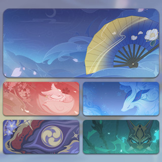 Genshin Miếng Lót Chuột Và Bàn Phím Cỡ Lớn In Hình Nhân Vật Siêu Lớn