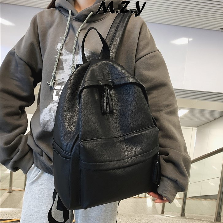 JINRU Balo Da Backpack Unisex Chống Nước 2023 NEW K96T1HK