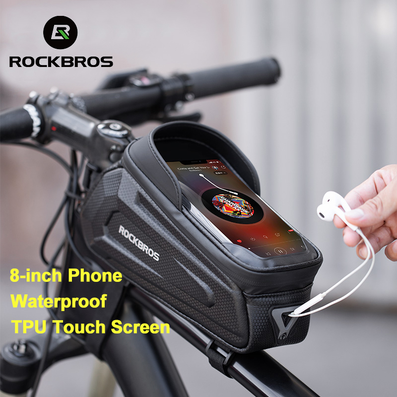 [Fulfilled by Shopee] Túi đựng điện thoại 6.8inch ROCKBROS gắn sườn xe chống nước túi xe đạp