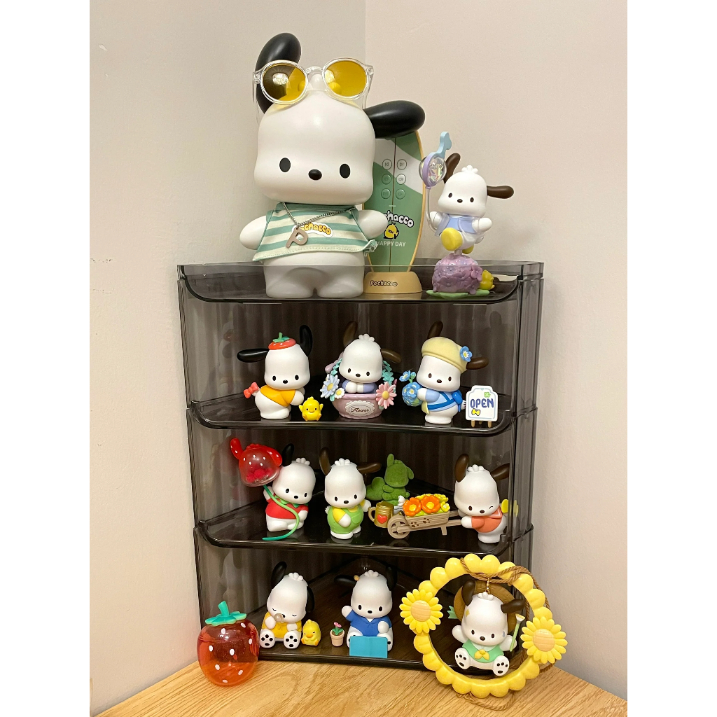 Sanrio Mô Hình miniso x miniso pochacco 6 Kiểu Dáng + 1 Hộp Bí Mật