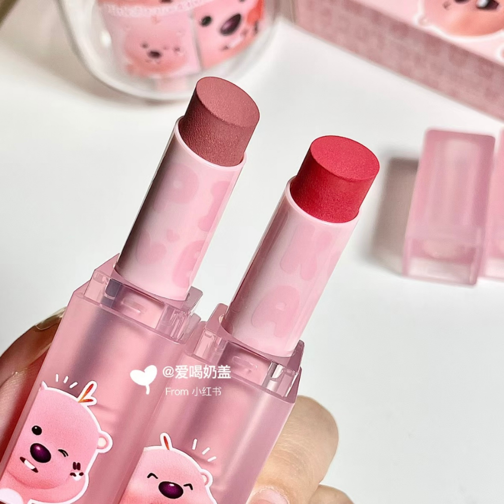 Son Môi Màu Hồng Gấu x zanmang loopy | Bảng Phấn Mắt Trang Điểm Chuyên Nghiệp