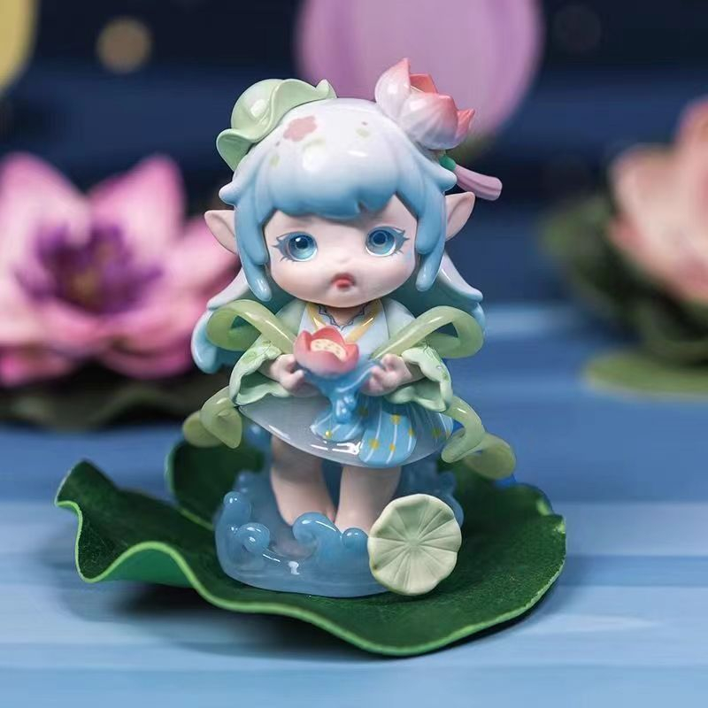 Mô Hình Nhân Vật pinyun flora herbal outline Trang Trí Bàn Làm Việc