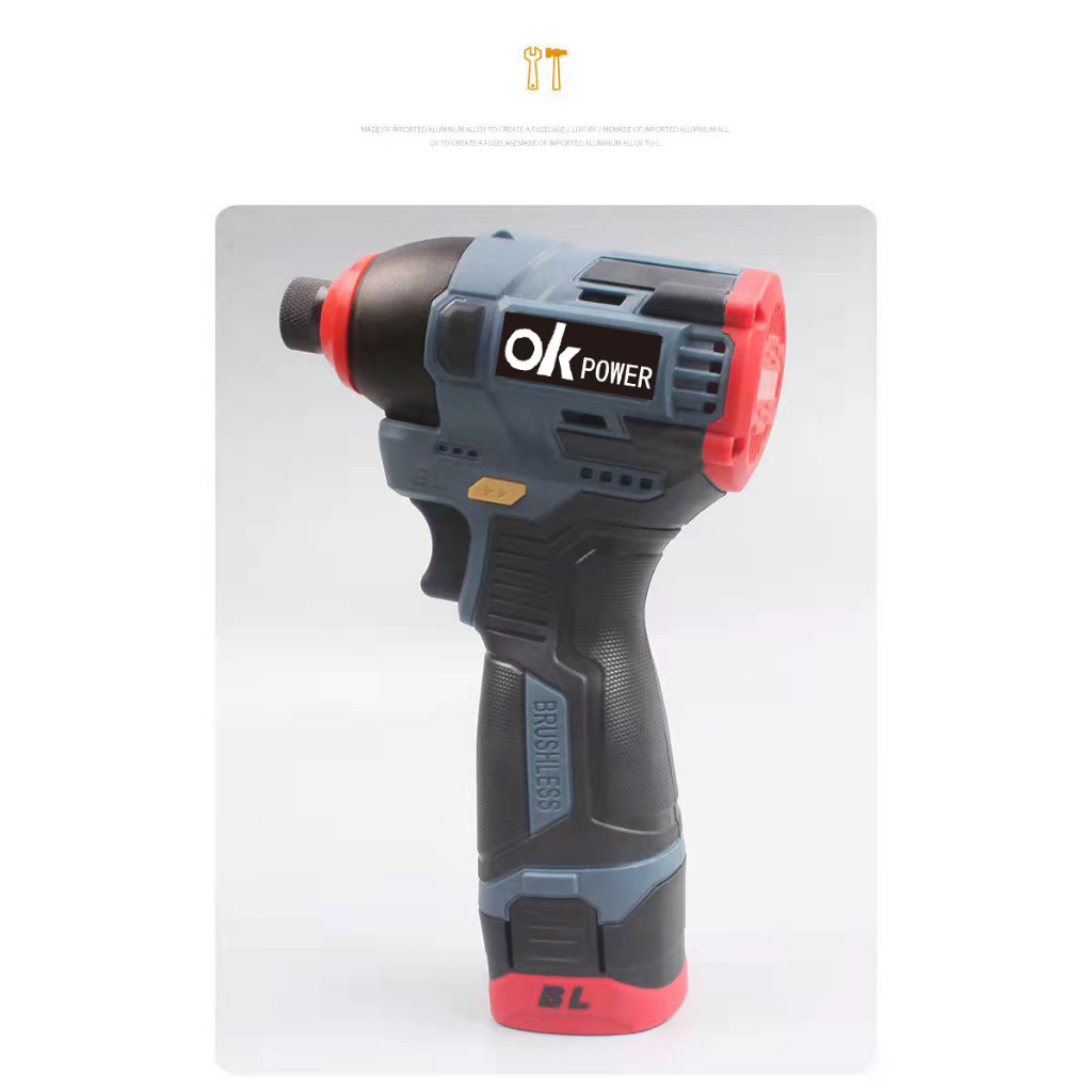 Okpower Tua Vít Điện Không Chổi Than Sử Dụng Pin lithium Chất Lượng Cao Có Thể Sạc Lại