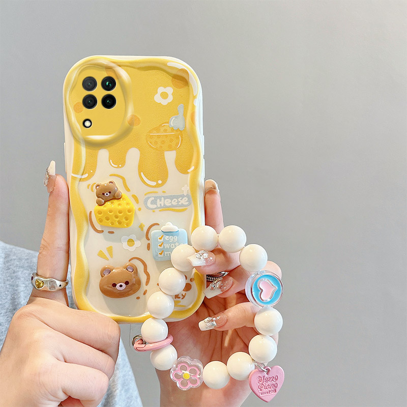 Phù Hợp Ốp Điện Thoại Dẻo Họa Tiết Hoạt Hình Dễ Thương Chống Sốc Kèm Dây Đeo Cho samsung galaxy a12 5g a22 4g ốp lưng
