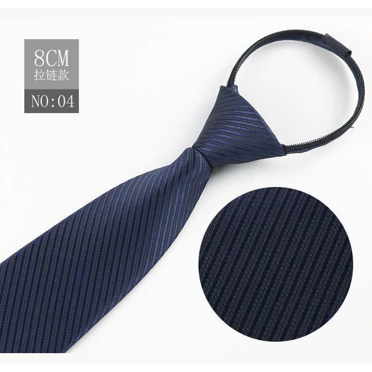 Cà Vạt Nam Bản Rộng 8cm Có Khóa Kéo Thời Trang