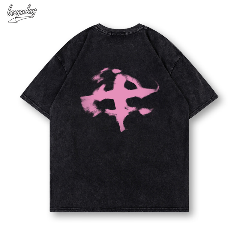 Áo thun nam wash BEEYANBUY vintage thời trang áo phông unisex ulzzang 100% cotton-Y0473