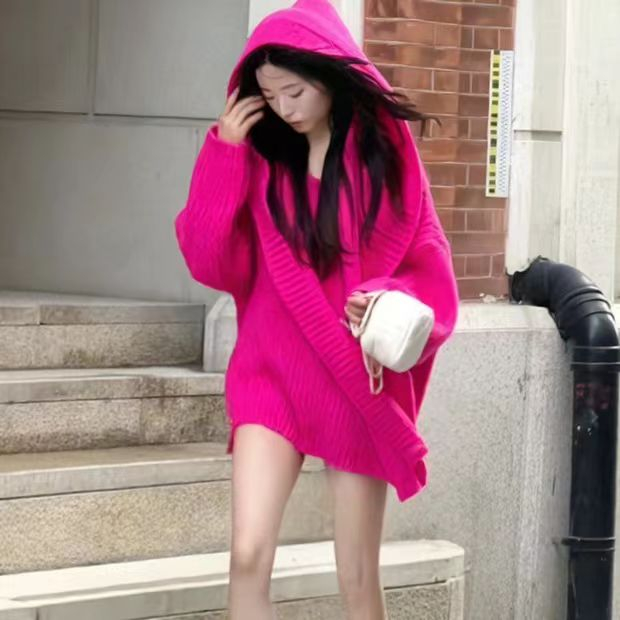 Áo Hoodie Dài Tay Dáng Rộng Xinh Xắn Dành Cho Nữ