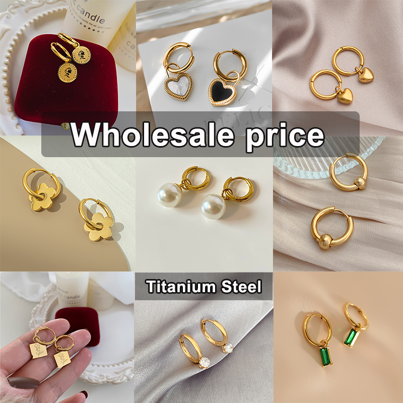 Khuyên Tai Tròn Mạ Vàng 18k Sang Trọng