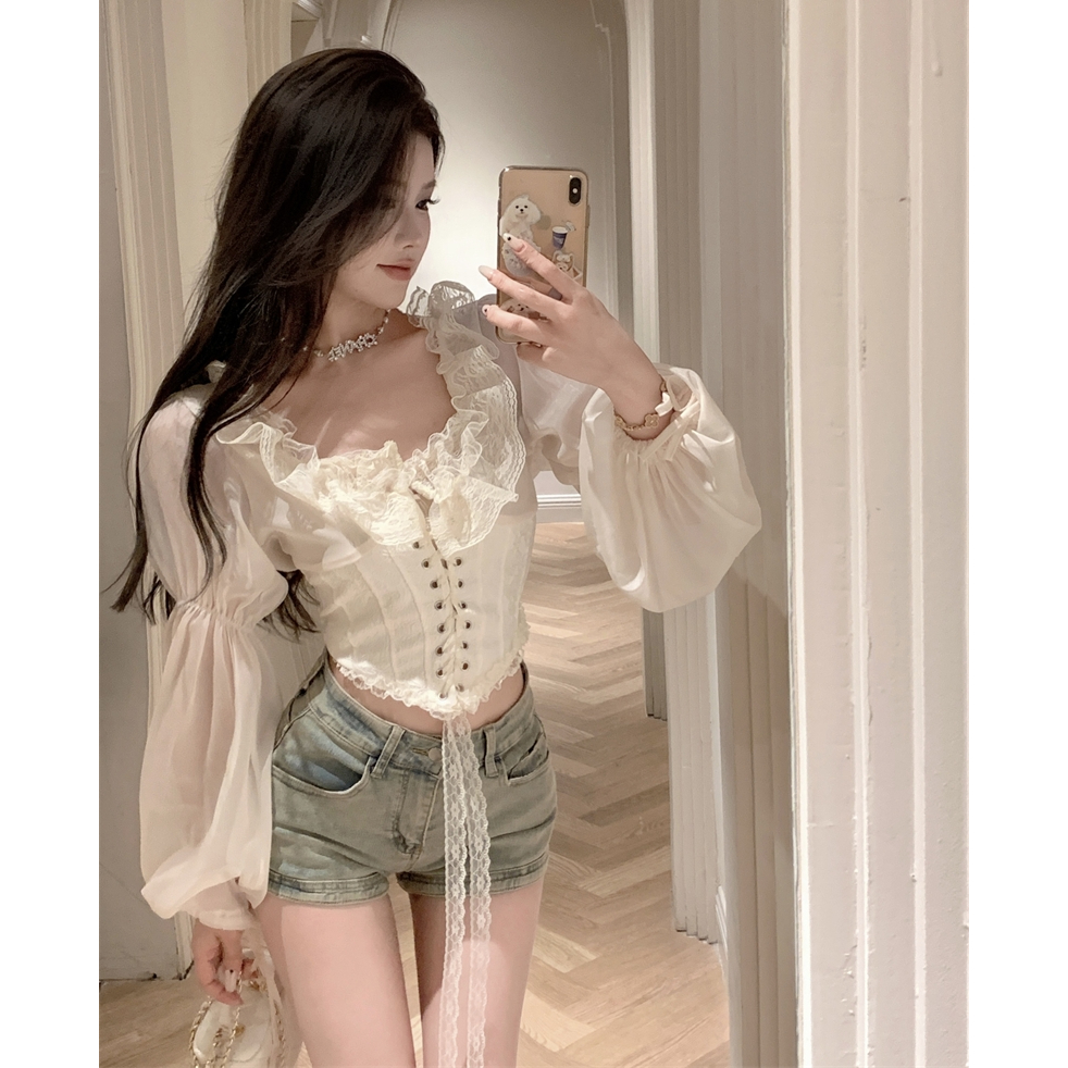 Áo Nữ Tay Dài Hở Vai Thời Trang Quyến Rũ