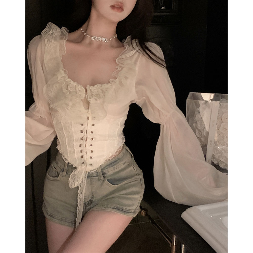 Áo Nữ Tay Dài Hở Vai Thời Trang Quyến Rũ