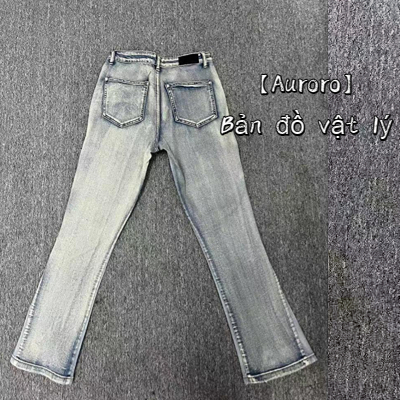 Quần ống loe jean phong cách Hàn Quốc quần jean ôm lưng cao unisex  quần jean đen nam denim Cao Cấp skinny jean nam