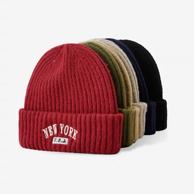 Mũ Dệt Kim Thêu Chữ new york 8 Màu