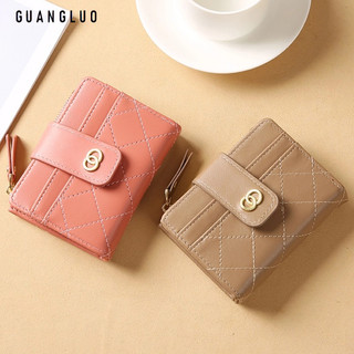 Guangluo mới ví ngắn nhiều ngăn đựng thẻ phong cách hàn quốc cho nữ