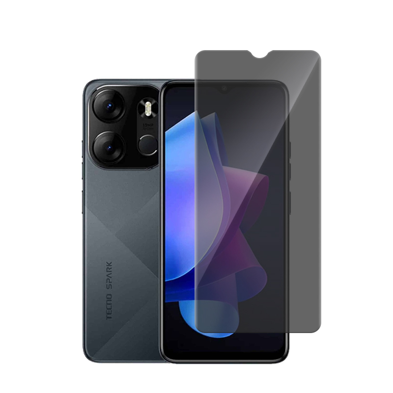 Tecno Set Kính Cường Lực Bảo Vệ Màn Hình Chống Nhìn Trộm Cho spark go 2023 10 pro 10c pova 5 pro camon 20 pro 5g + Miếng Dán Lưng + Phim