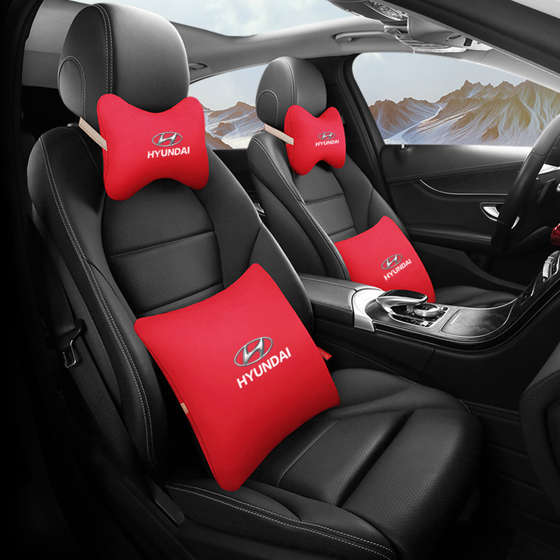 Gối Tựa Đầu Xe Hơi Bằng Vải Lông Dành Cho hyundai i40 i30 i20 i10 ix35 ix25 tucson elantra santa fe creta solaris kona