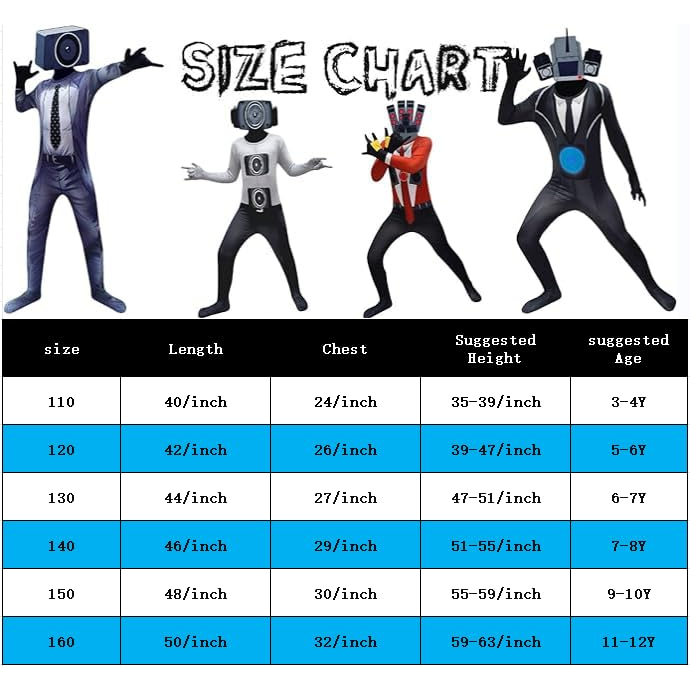 Skibidi Bộ Đồ Hóa Trang Nhân Vật Trong Game toilet Độc Đáo Cho Bé