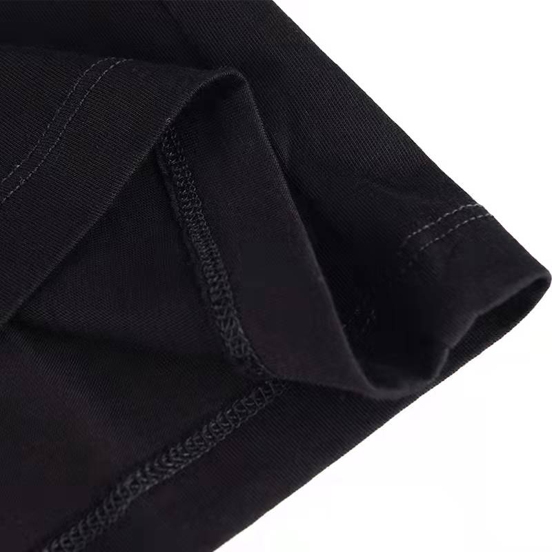 Balenciag Áo Thun cotton Ngắn Tay Cổ Tròn In Chữ paris Cá Tính