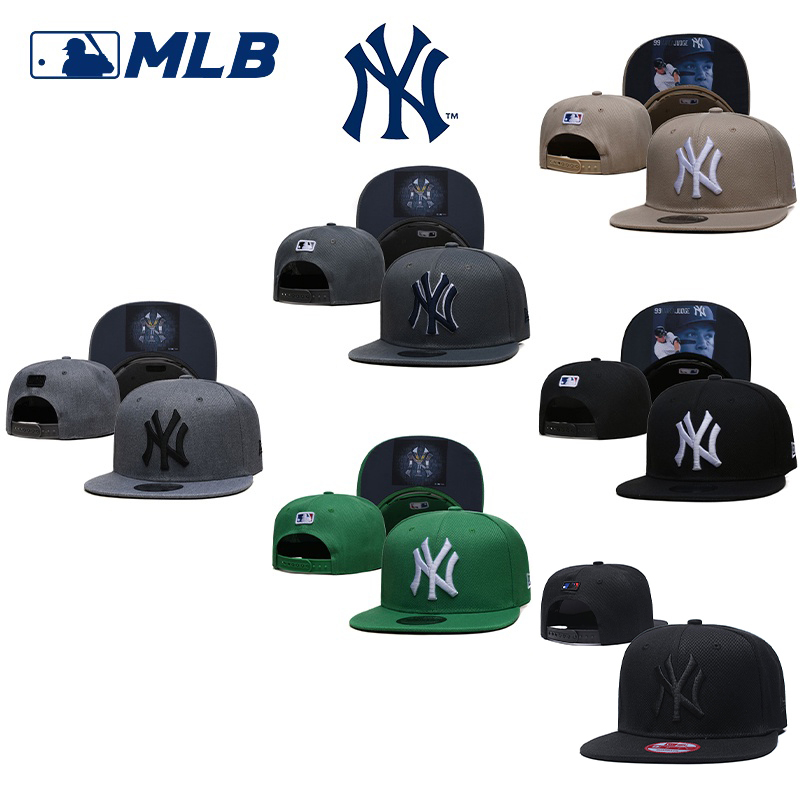 Mlb Mũ Lưỡi Trai Màu Trơn Phong Cách Hiphop