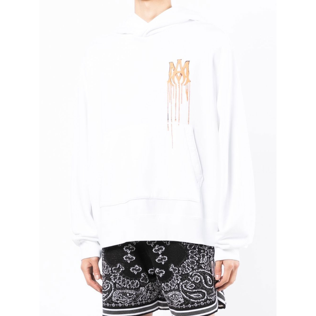 Amiri Áo hoodie unisex cotton Nguyên Chất In Thời Trang