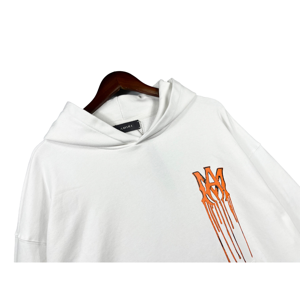 Amiri Áo hoodie unisex cotton Nguyên Chất In Thời Trang