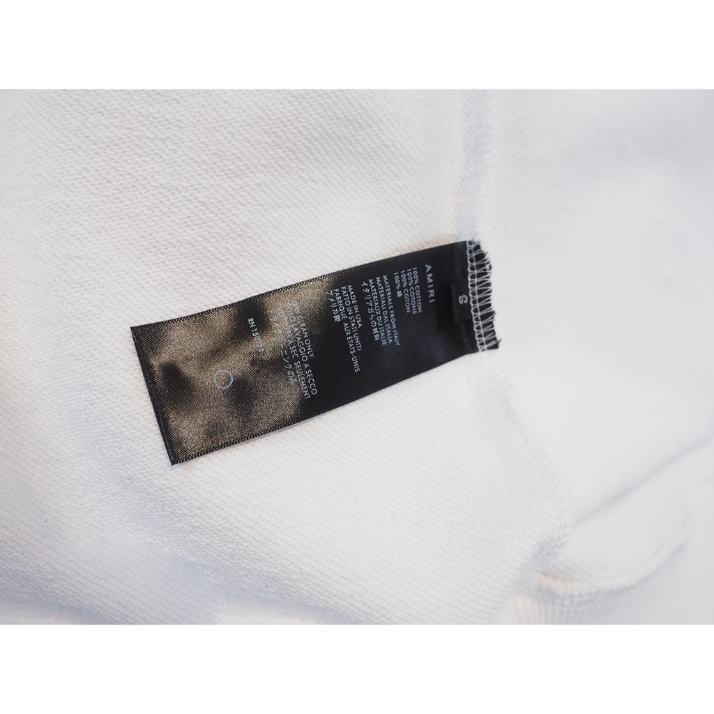 Amiri Áo hoodie unisex cotton Nguyên Chất In Thời Trang