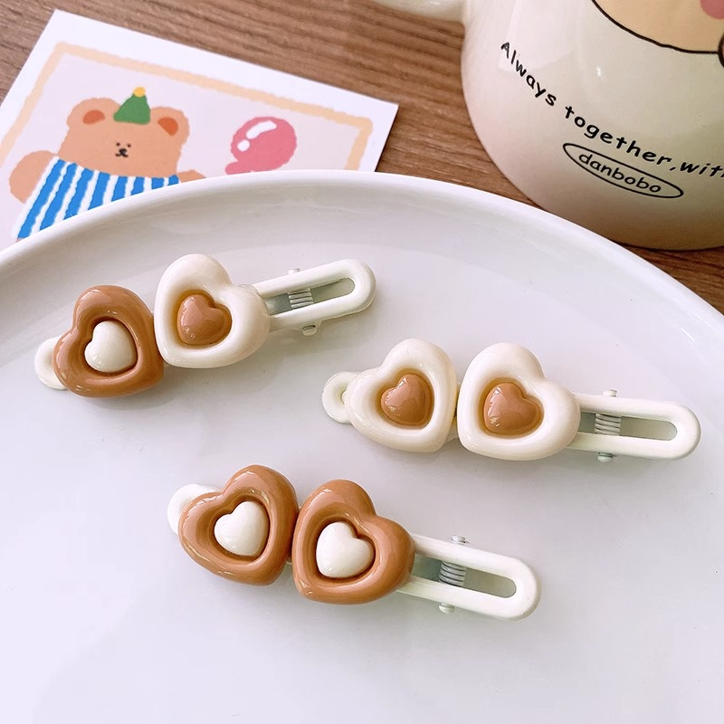 Kẹp Tóc Hình Ngôi Sao / Trái Tim Màu Sắc Dễ Thương Phong Cách Hàn Quốc y2k
