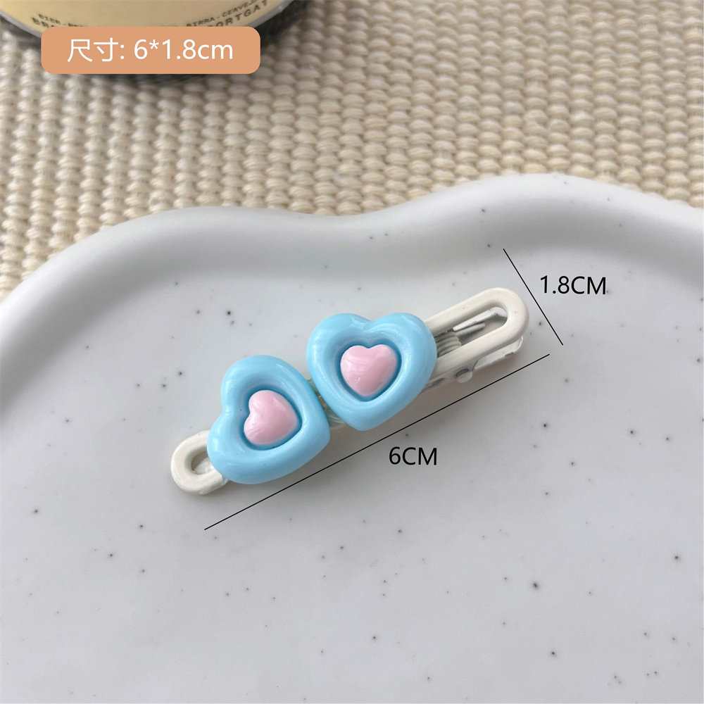 Kẹp Tóc Hình Ngôi Sao / Trái Tim Màu Sắc Dễ Thương Phong Cách Hàn Quốc y2k