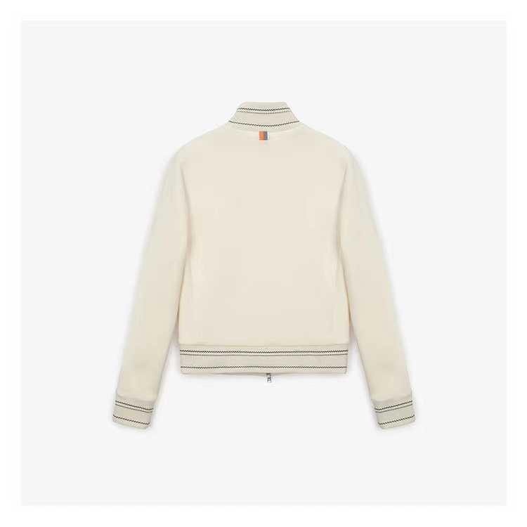 Áo Khoác Đánh golf Tay Dài Cổ Đứng Có Khóa Kéo Phong Cách Hàn Quốc Thời Trang Thu Đông 2023 Cho Nữ#246813