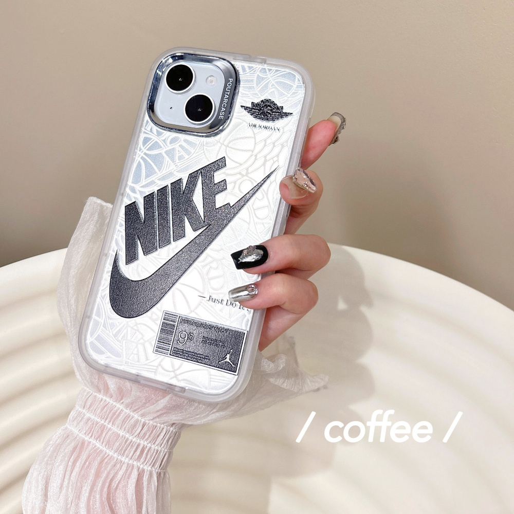 Bao Da Điện Thoại Cứng Chống Sốc Hình nike i15 Cho iphone 15 14 13 12 pro max Ốp
