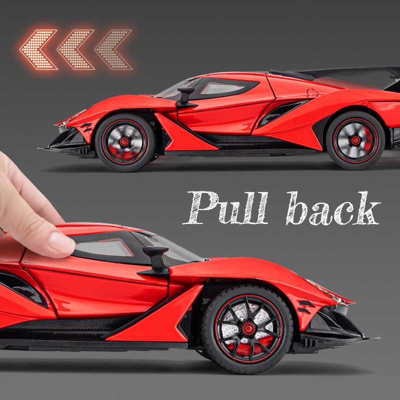 Mô Hình Xe Hơi apollo ie chezhi Bằng Hợp Kim Kẽm Có Đèn Và Âm Thanh Làm Quà Tặng Sinh Nhật Cho Bé Trai Tỷ Lệ 1 / 24