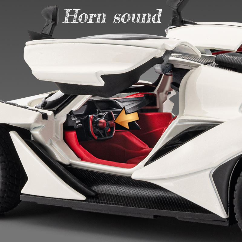 Mô Hình Xe Hơi apollo ie chezhi Bằng Hợp Kim Kẽm Có Đèn Và Âm Thanh Làm Quà Tặng Sinh Nhật Cho Bé Trai Tỷ Lệ 1 / 24