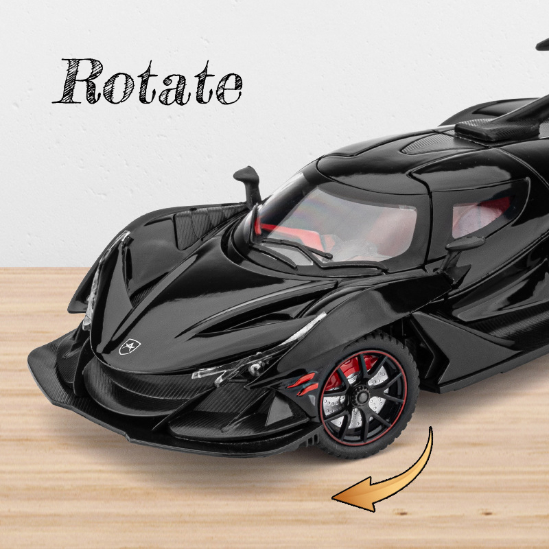 Mô Hình Xe Hơi apollo ie chezhi Bằng Hợp Kim Kẽm Có Đèn Và Âm Thanh Làm Quà Tặng Sinh Nhật Cho Bé Trai Tỷ Lệ 1 / 24