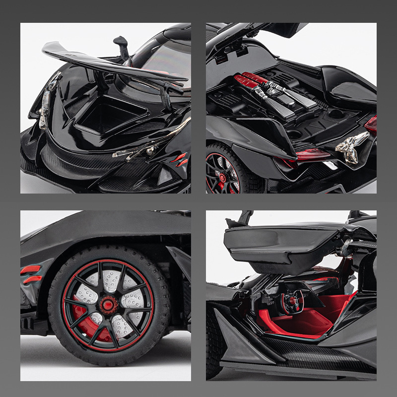 Mô Hình Xe Hơi apollo ie chezhi Bằng Hợp Kim Kẽm Có Đèn Và Âm Thanh Làm Quà Tặng Sinh Nhật Cho Bé Trai Tỷ Lệ 1 / 24