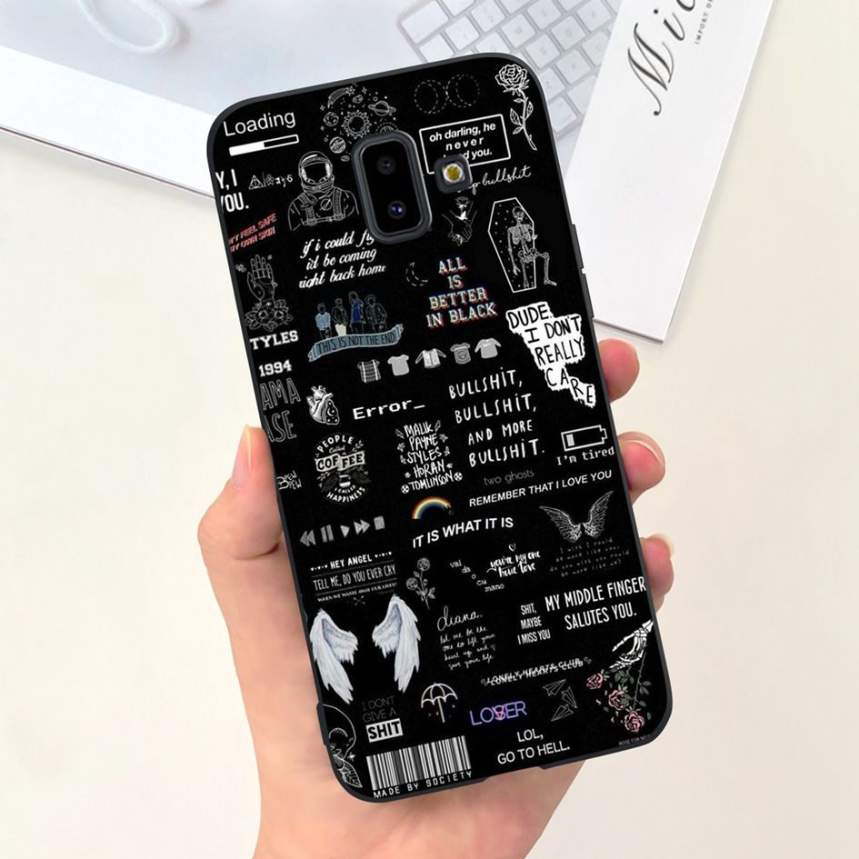 Ôp Điện Thoại Silicon Dẻo Họa Tiết Hoạt Hình Dễ Thương Cho samsung galaxy j4 j6 plus j610f j415f samsung j4 j6 2018 j600f j400f Vỏ