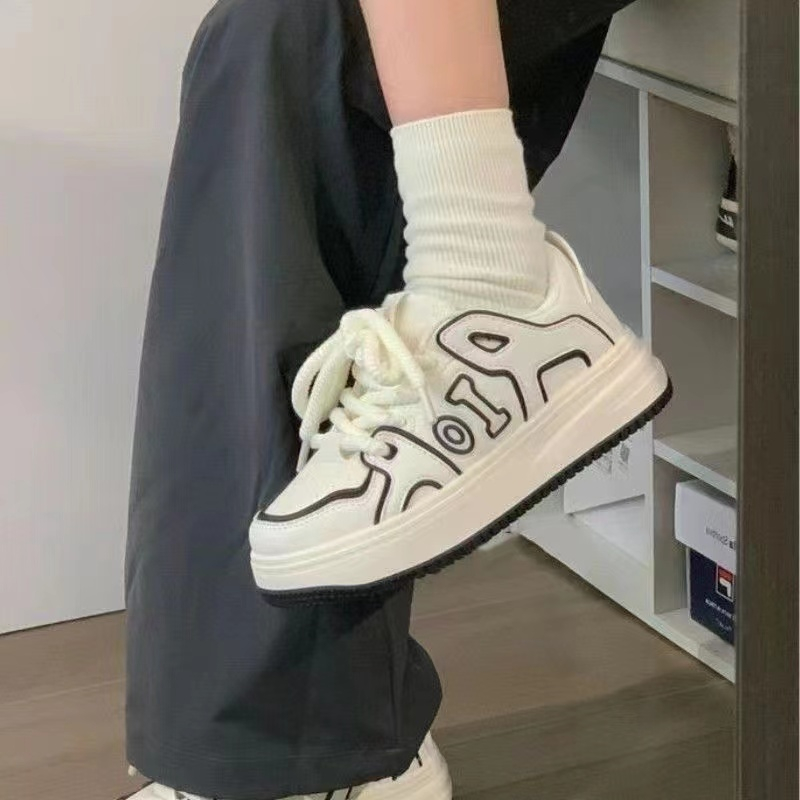 Giày Bánh Mì Đế Dày Phong Cách Mới 2023 Cho Nữ Sinh