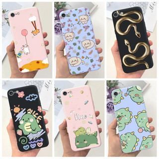 Ốp Điện Thoại Mềm Chống Sốc Hình Khủng Long / Mèo Cho iphone 7 8 6 6s plus 5 5s se 2016 se2 iphone7 se 2020