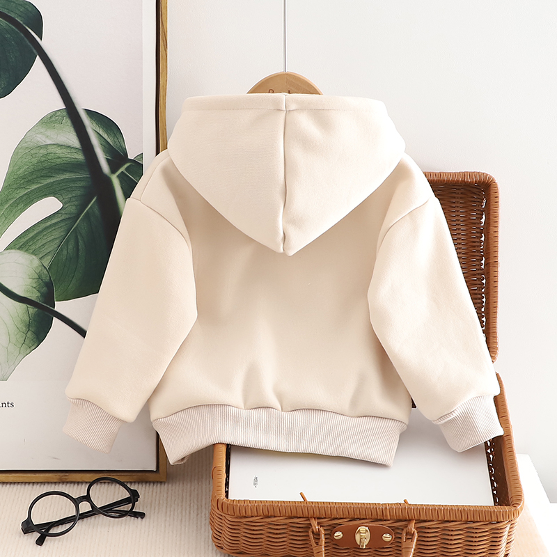 Áo Hoodie Lông Cừu Ba Chiều Cỡ Nhỏ / Trung Bình 80cm - 120cm Phong Cách Mới Thời Trang Mùa Đông Cho Bé