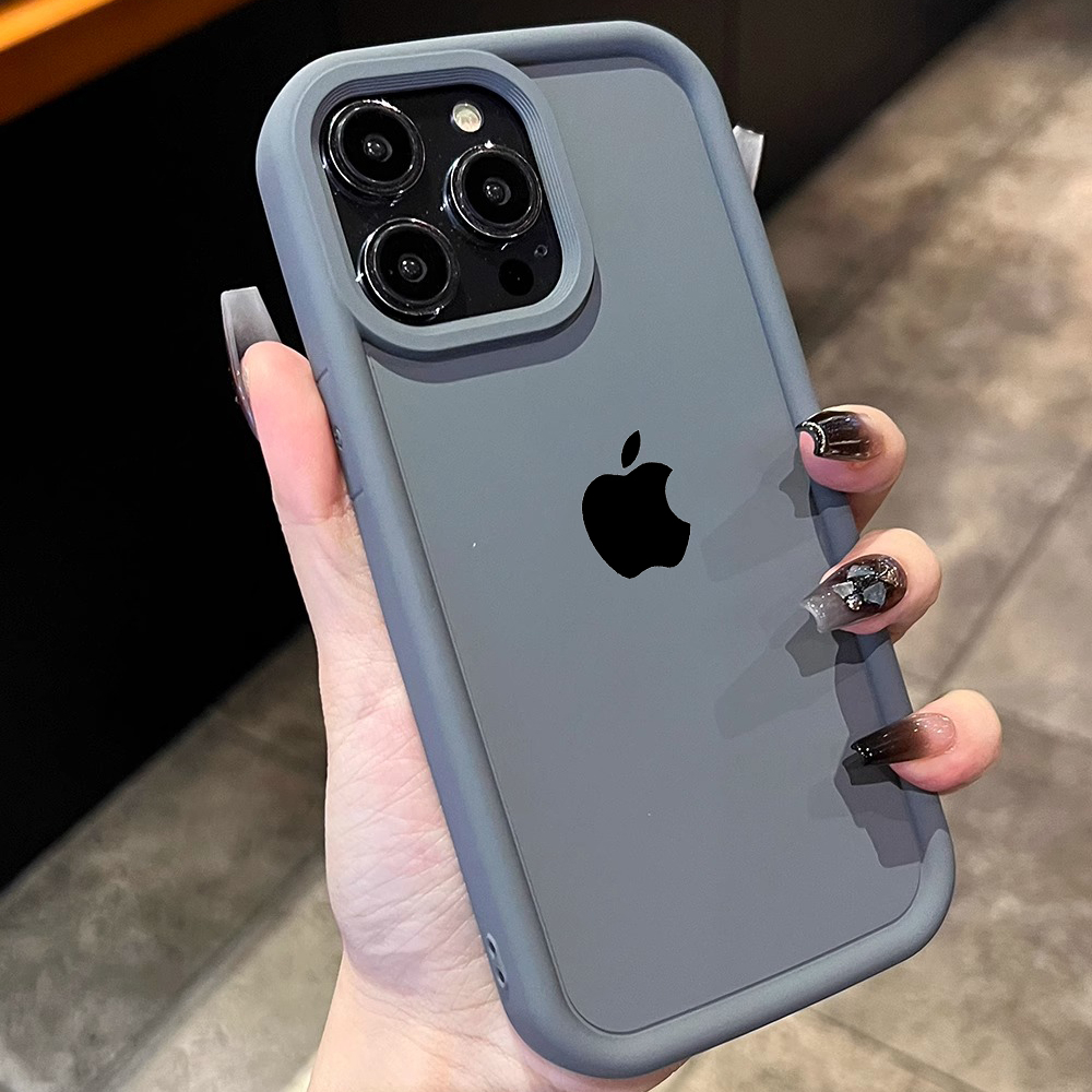 Macaron Ốp Điện Thoại Silicon Mềm Nhám Chống Dấu Vân Tay Chống Sốc Cho iphone 11 12 13 14 15max