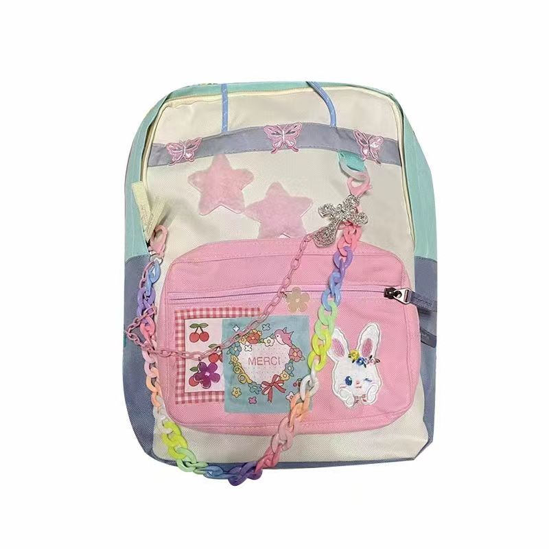 Ba Lô Đi Học y2k Hình Thỏ Dễ Thương