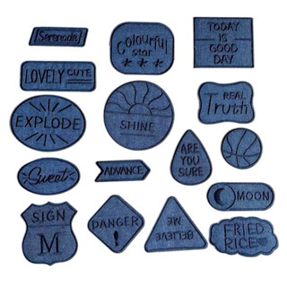 Miếng Dán Ủi Lên Áo Khoác Thêu Chữ Tiếng Anh Tự Dính