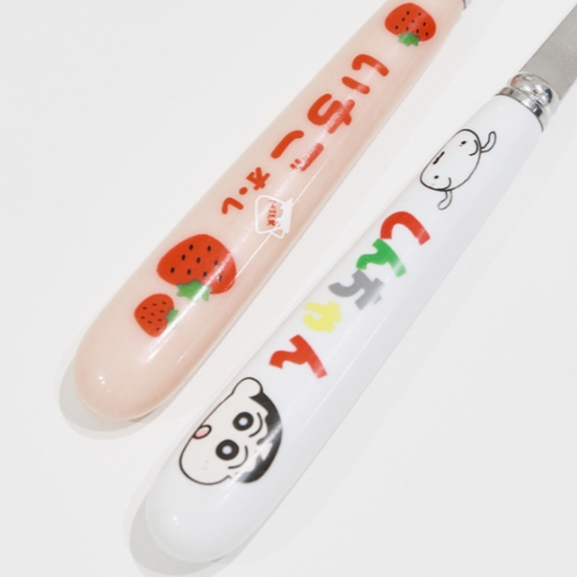 Dễ Thương Bộ Muỗng Đũa Nĩa Bằng Thép Không Gỉ Hình Cậu Bé Bút Chì shin-chan Đáng Yêu