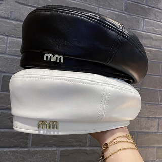 Pu Mũ beret Da Thời Trang Thu Đông Phong Cách Anh Quốc Cho Nữ