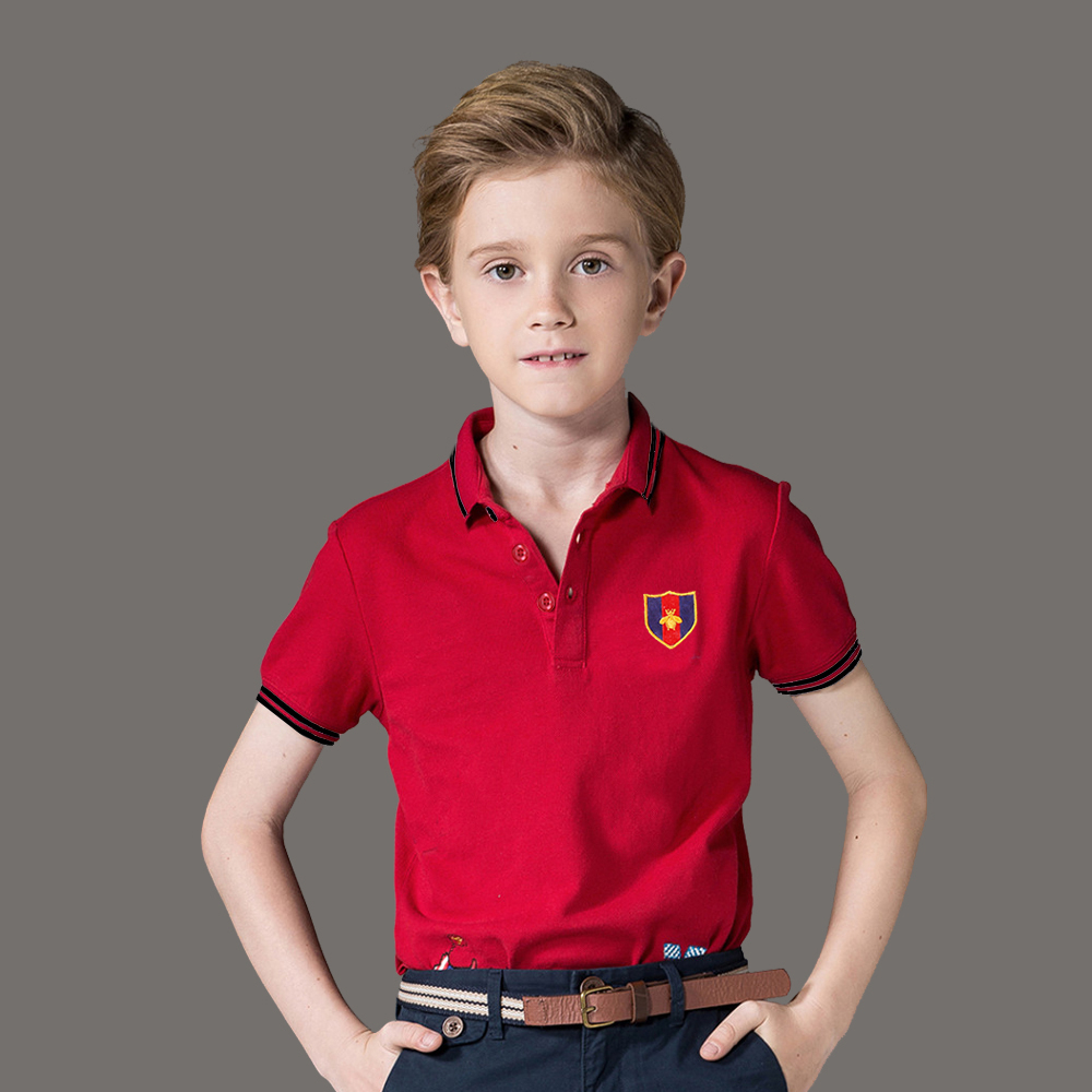 Áo Sơ Mi cotton Có Cổ Thời Trang Hàn Quốc Dành Cho Bé Trai